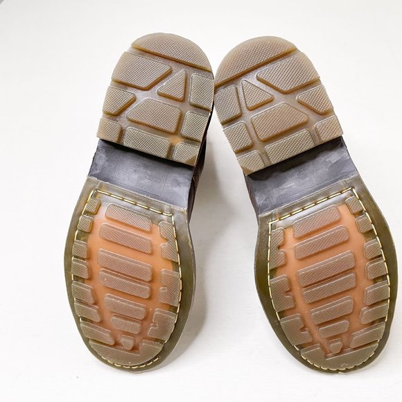 Dr. Martens Brown Combat Boots Womens Size 8 No Box - Picture 10 of 12